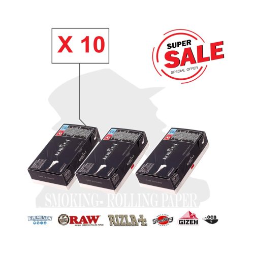 Άδεια τσιγάρα για γέμισμα Korona Slim 6,8 mm ενεργού άνθρακα – 10 κουτιά των 120 τεμαχίων