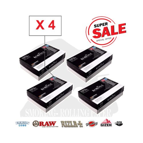 Άδεια τσιγάρα για γέμισμα Korona Slim 6,8 mm – 4 κουτιά των 1000 τεμαχίων
