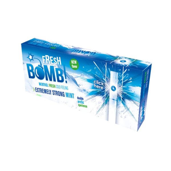 Άδεια τσιγάρα για γέμισμα Fresh Bomb Arctic Strong Mint Regular 8 mm – συσκευασία με 100 άδεια τσιγάρα