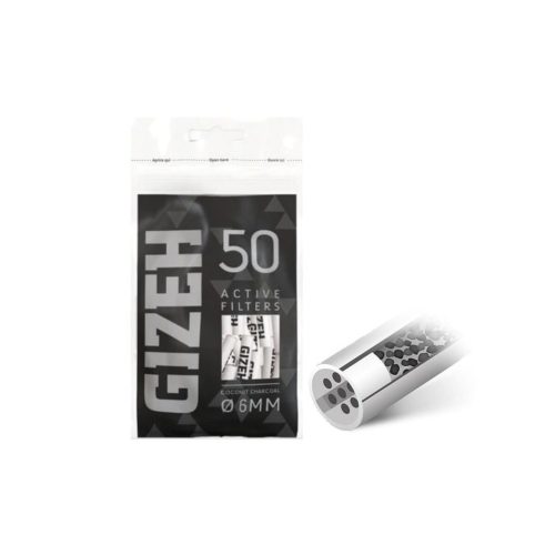 Φιλτράκια ενεργού άνθρακα Gizeh Black Extra Slim 6 mm – 50 φίλτρα