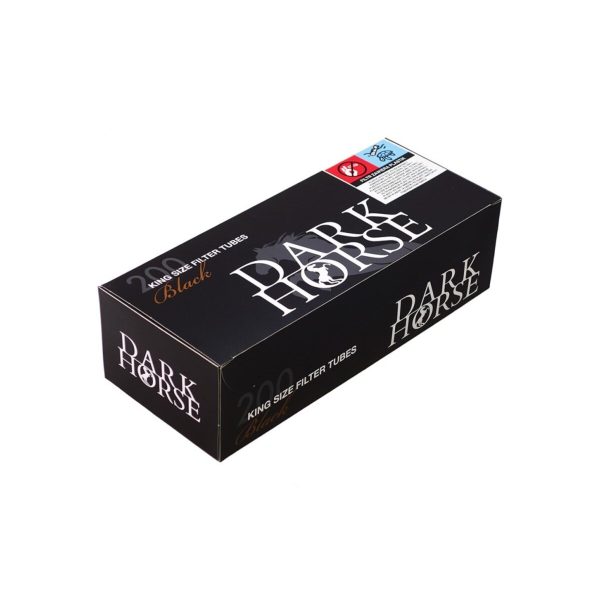 Άδεια τσιγάρα για γέμισμα Dark Horse Black Regular 8 × 15 mm – 4 κουτιά των 200 τεμαχίων