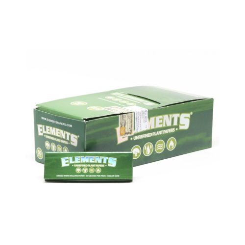 master-138 Χαρτάκια στριφτού Elements Fine Green Regular – συσκευασία με 50 πακετάκια