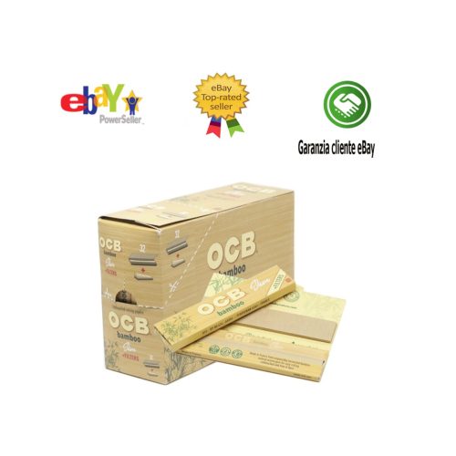 master-14 Χαρτάκια στριφτού OCB Bamboo King Size με φίλτρα – συσκευασία με 32 πακετάκια