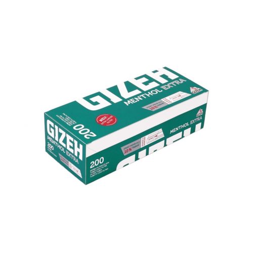Άδεια τσιγάρα για γέμισμα Gizeh Menthol King Size με μακρύ φίλτρο 24 mm – συσκευασία με 200 άδεια τσιγάρα