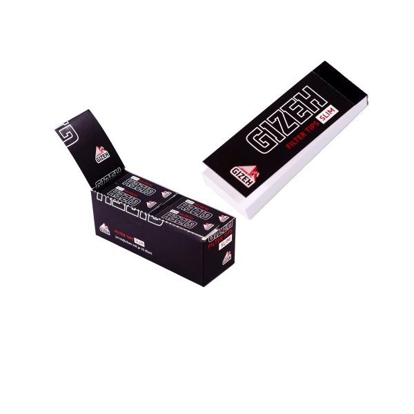 master-173 Χάρτινα τζιβανάκια Gizeh Black Slim με διάτρηση 26 × 60 mm – μπλοκάκια των 35 τζιβανακίων
