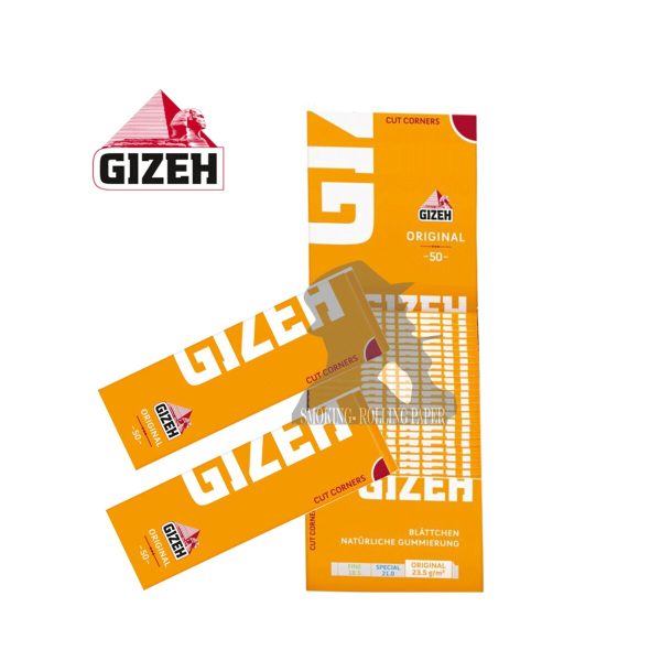 Χαρτάκια στριφτού Gizeh Original Regular – συσκευασία με 50 πακετάκια