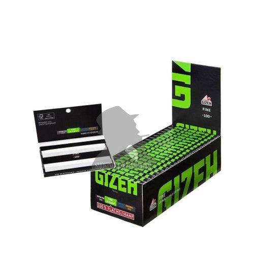 Χαρτάκια στριφτού Gizeh Fine Black Regular – συσκευασία με 20 πακετάκια