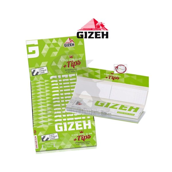 master-195 Χαρτάκια στριφτού Gizeh Super Fine King Size Slim με φίλτρα – συσκευασία με 26 πακετάκια