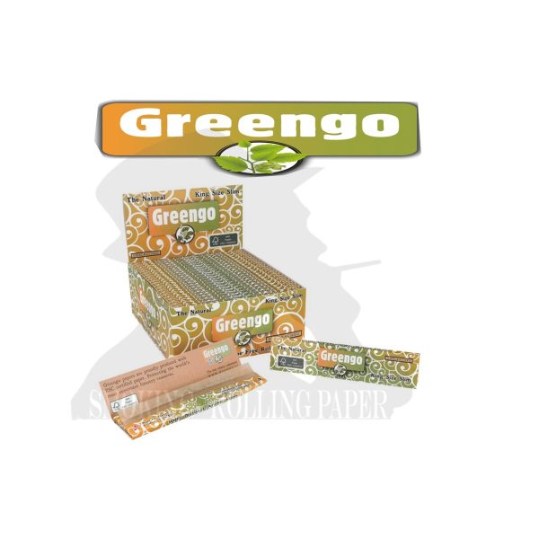 master-203 Χαρτάκια στριφτού Greengo Green King Size Slim – συσκευασία με 50 πακετάκια