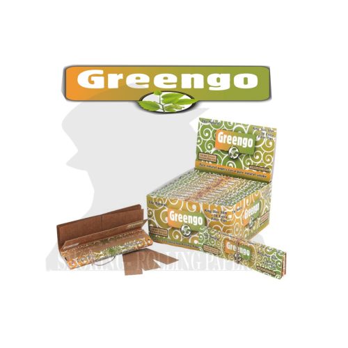 Χαρτάκια στριφτού Greengo Green King Size Slim με φίλτρα – συσκευασία με 24 πακετάκια