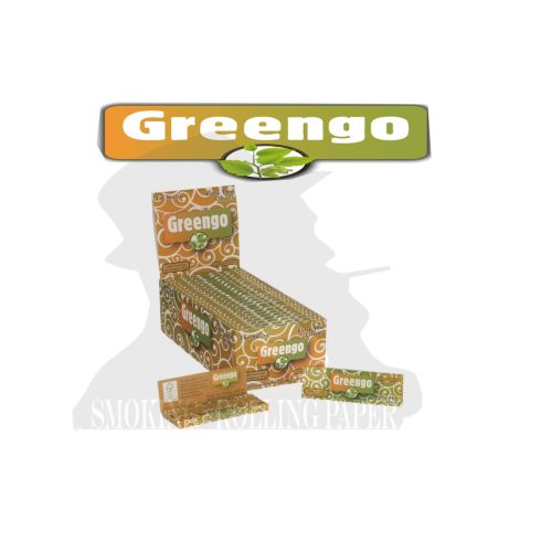 Χαρτάκια στριφτού Greengo Classic Green White Regular – συσκευασία με 50 πακετάκια