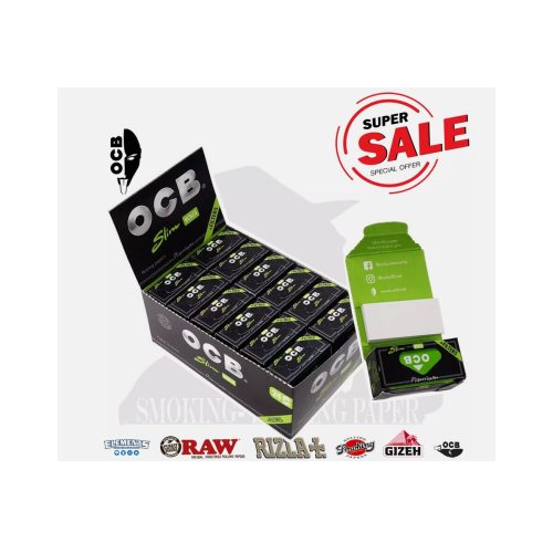 master-213 Χαρτάκια στριφτού σε ρολό OCB Premium Rolls King Size Slim με φίλτρα – 24 ρολά
