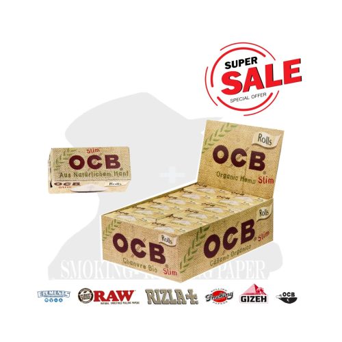 master-214 Χαρτάκια στριφτού σε ρολό OCB Organic Rolls Slim – 24 ρολά