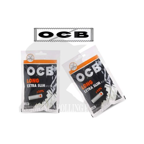 Φιλτράκια OCB Extra Slim 5,7 mm μακριά – 20 σακουλάκια των 120 φίλτρων
