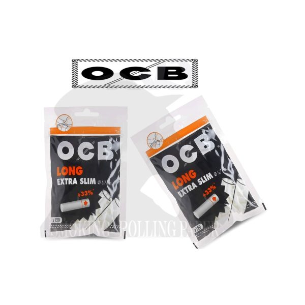 master-226 Φιλτράκια OCB Extra Slim 5,7 mm μακριά – 20 σακουλάκια των 120 φίλτρων