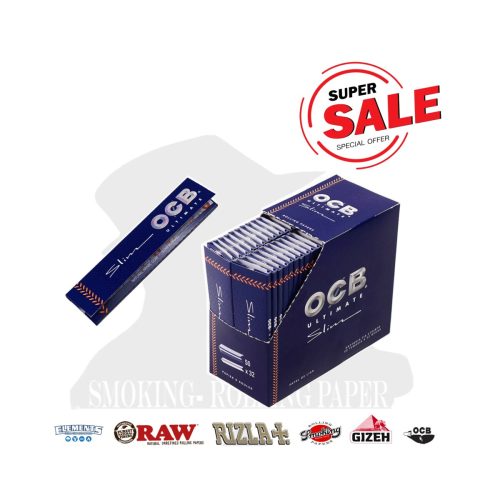 master-228 Χαρτάκια στριφτού OCB Ultimate King Size Slim – συσκευασία με 50 πακετάκια