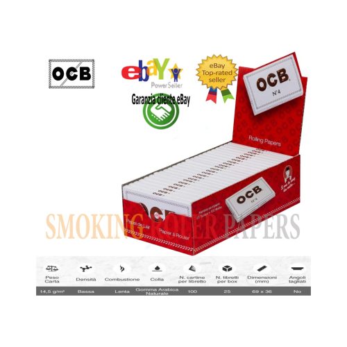 Χαρτάκια στριφτού OCB White Regular – συσκευασία με 25 πακετάκια