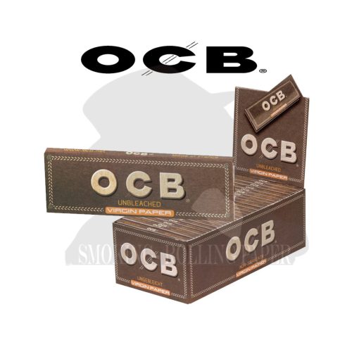 Χαρτάκια στριφτού OCB Virgin Brown Gold Regular – συσκευασία με 50 πακετάκια