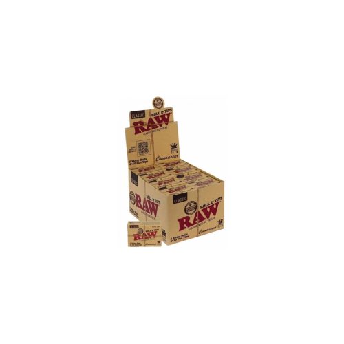 Χαρτάκια στριφτού RAW Classic Connoisseur Rolls King Size 5 m con 50 φίλτρα – 24 ρολά