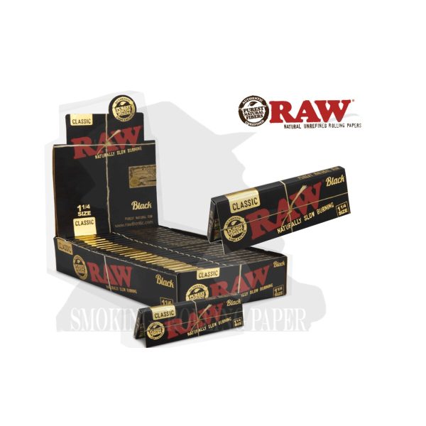 master-261 Χαρτάκια στριφτού RAW Classic Black Medium 1¼ – συσκευασία με 24 πακετάκια