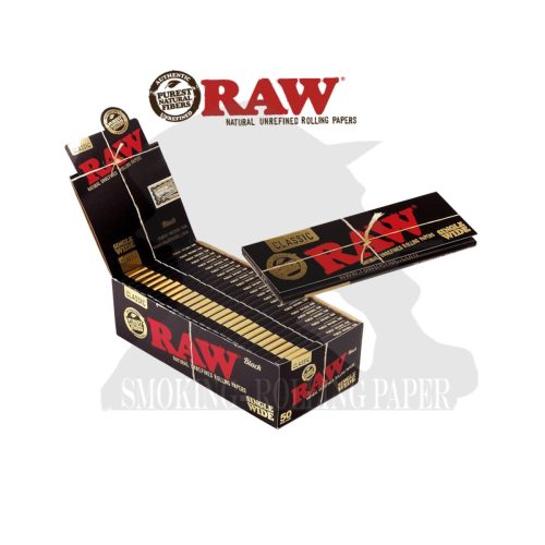 Χαρτάκια στριφτού RAW Classic Black Regular – συσκευασία με 50 πακετάκια