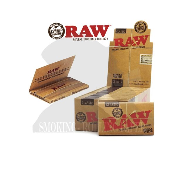 master-271 Χαρτάκια στριφτού RAW Classic Wide Regular – συσκευασία με 25 πακετάκια