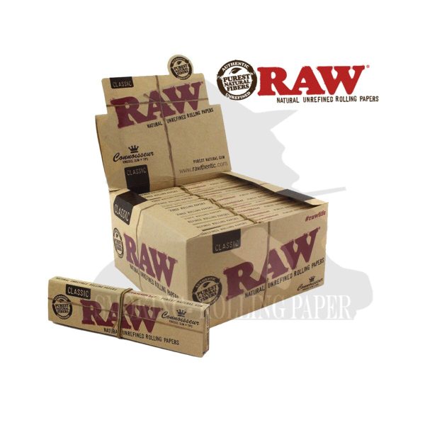 master-274 Χαρτάκια στριφτού RAW Classic Connoisseur King Size Slim με φίλτρα – συσκευασία με 24 πακετάκια