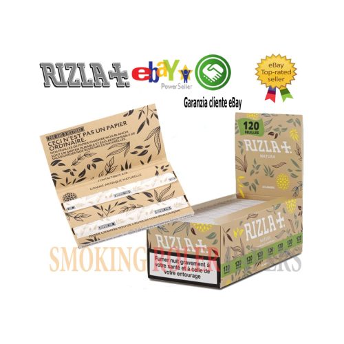 Χαρτάκια στριφτού Rizla Natura Regular – συσκευασία με 25 πακετάκια