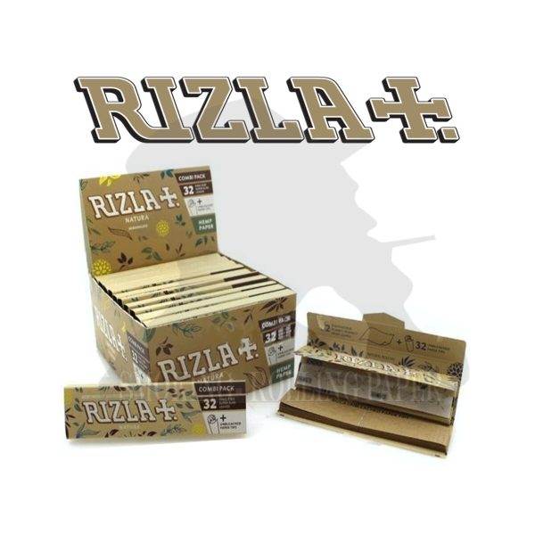 Χαρτάκια στριφτού Rizla Natura King Size Slim με φίλτρα – συσκευασία με 32 πακετάκια