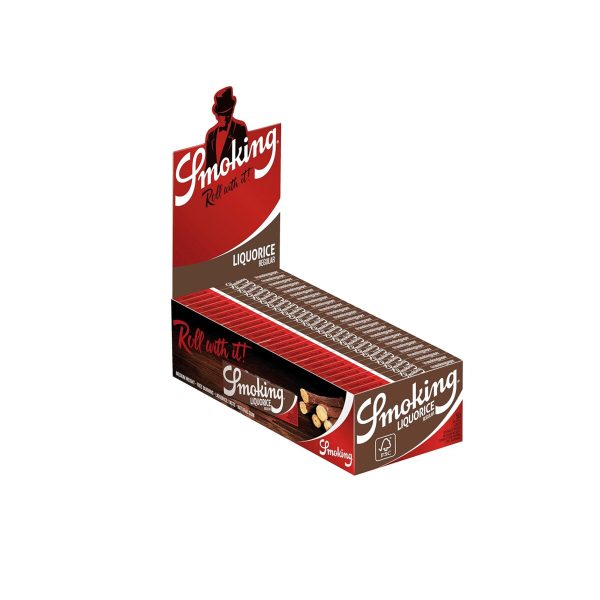master-308 Χαρτάκια στριφτού Smoking Liquorice Regular – συσκευασία με 50 πακετάκια