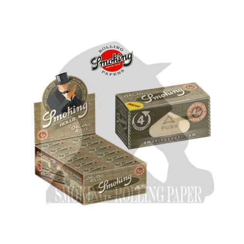 master-317 Χαρτάκια στριφτού σε ρολό Smoking Organic Rolls King Size Slim – 24 ρολά