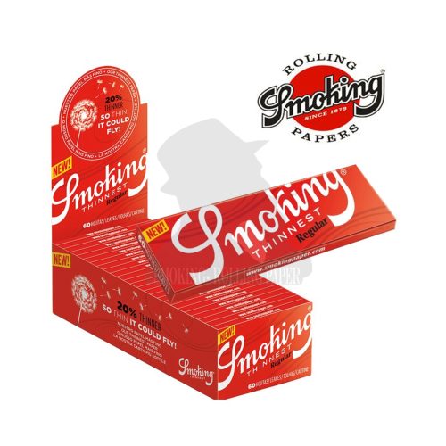 Χαρτάκια στριφτού Smoking Thinnest Regular 69 × 37 mm – 50 πακετάκια των 60 φύλλων