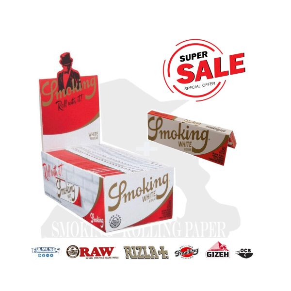 master-337 Χαρτάκια στριφτού Smoking White Regular – συσκευασία με 50 πακετάκια
