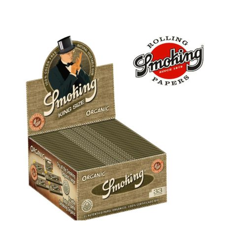 master-349 Χαρτάκια στριφτού Smoking Organic King Size Slim από κάνναβη – συσκευασία με 50 πακετάκια
