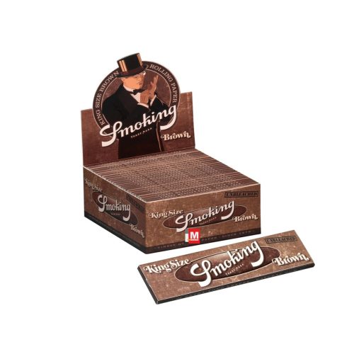 master-352 Χαρτάκια στριφτού Smoking Brown King Size Slim – συσκευασία με 50 πακετάκια