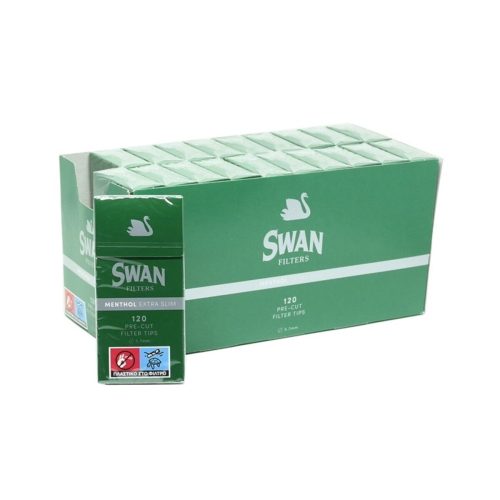 Φιλτράκια Swan Extra Slim Menthol 5,7 mm σε στικ – 120 φίλτρα