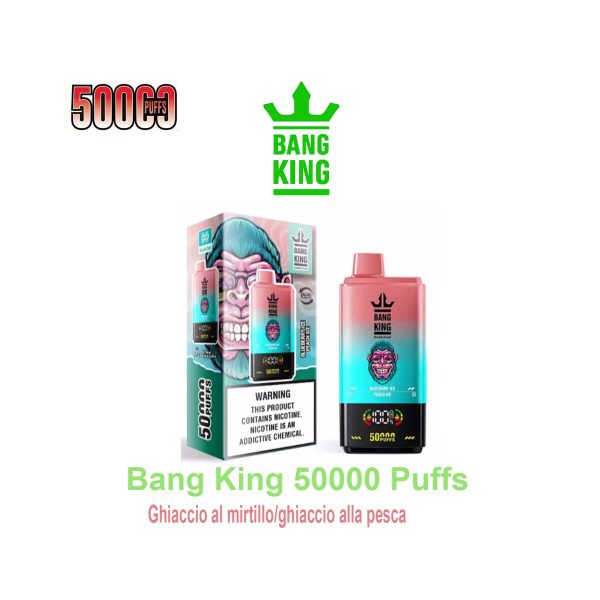 master-363 Bang King 50K 2-in-1 – 50.000 τζούρες – Blueberry Ice / Peach Ice