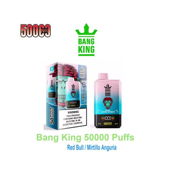 master-367 Bang King 50K 2-in-1 – 50.000 τζούρες – Red Bull / Μύρτιλο και Καρπούζι