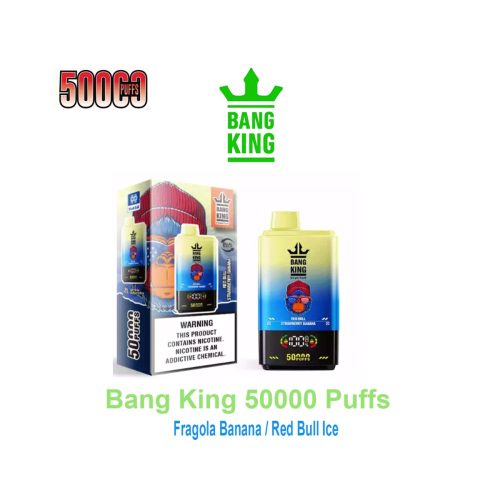 master-368 Bang King 50K 2-in-1 – 50.000 τζούρες – Φράουλα Μπανάνα / Red Bull Ice