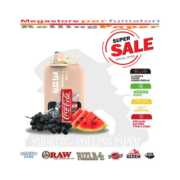 Razz Bar 40K – 40.000 τζούρες – Ice / Cola