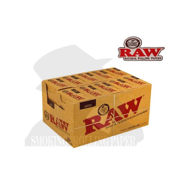 Φιλτράκια RAW Slim 6 mm από καθαρό βαμβάκι – 10 συσκευασίες των 120 φίλτρων