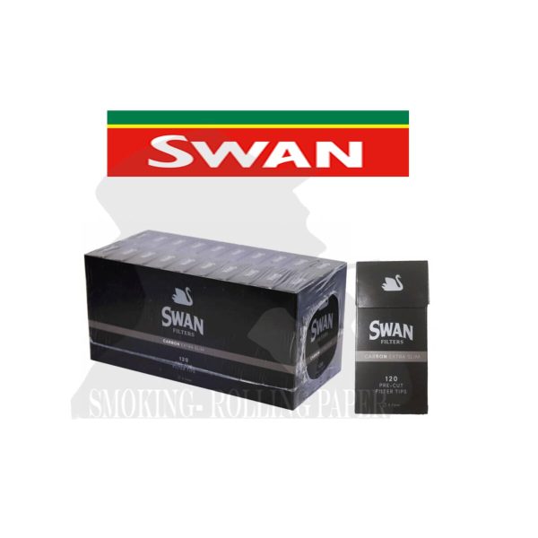 Φιλτράκια ενεργού άνθρακα Swan Ultra Slim 5,7 mm – 20 συσκευασίες των 120 φίλτρων