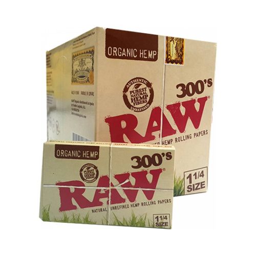 Χαρτάκια στριφτού RAW Organic 300's Medium 1¼ – 40 πακετάκια των 300 φύλλων