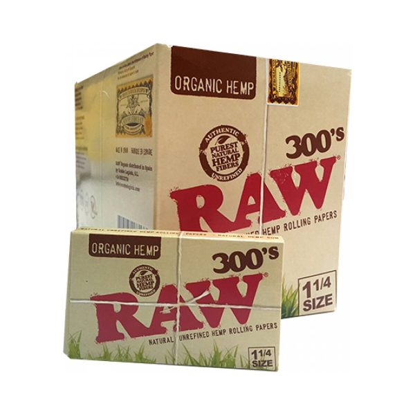 master-393 Χαρτάκια στριφτού RAW Organic 300's Medium 1¼ – 40 πακετάκια των 300 φύλλων