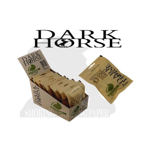 Φιλτράκια Dark Horse Slim 6 mm βιολογικά, αλεύκαστα και βιοδιασπώμενα – 10 σακουλάκια των 120 φίλτρων