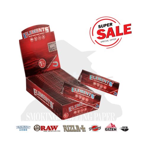master-56 Χαρτάκια στριφτού Elements Red Medium 1¼ – συσκευασία με 25 πακετάκια