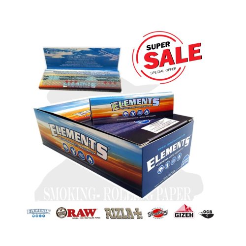 master-61 Χαρτάκια στριφτού Elements Blue Regular – συσκευασία με 50 πακετάκια