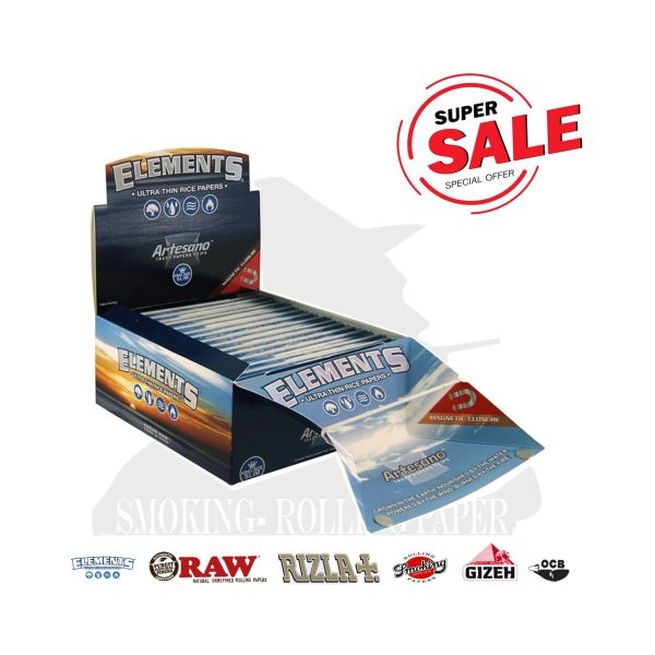 master-69 Χαρτάκια στριφτού Elements Artesano King Size Slim με φίλτρα – συσκευασία με 15 πακετάκια