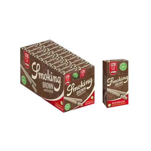 Φιλτράκια Smoking Brown Ultra Slim 5,7 mm βιοδιασπώμενα – 20 κουτιά των 120 φίλτρων
