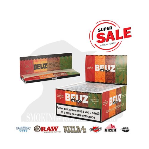 master-75 Χαρτάκια στριφτού BEUZ White King Size Slim – συσκευασία με 50 πακετάκια